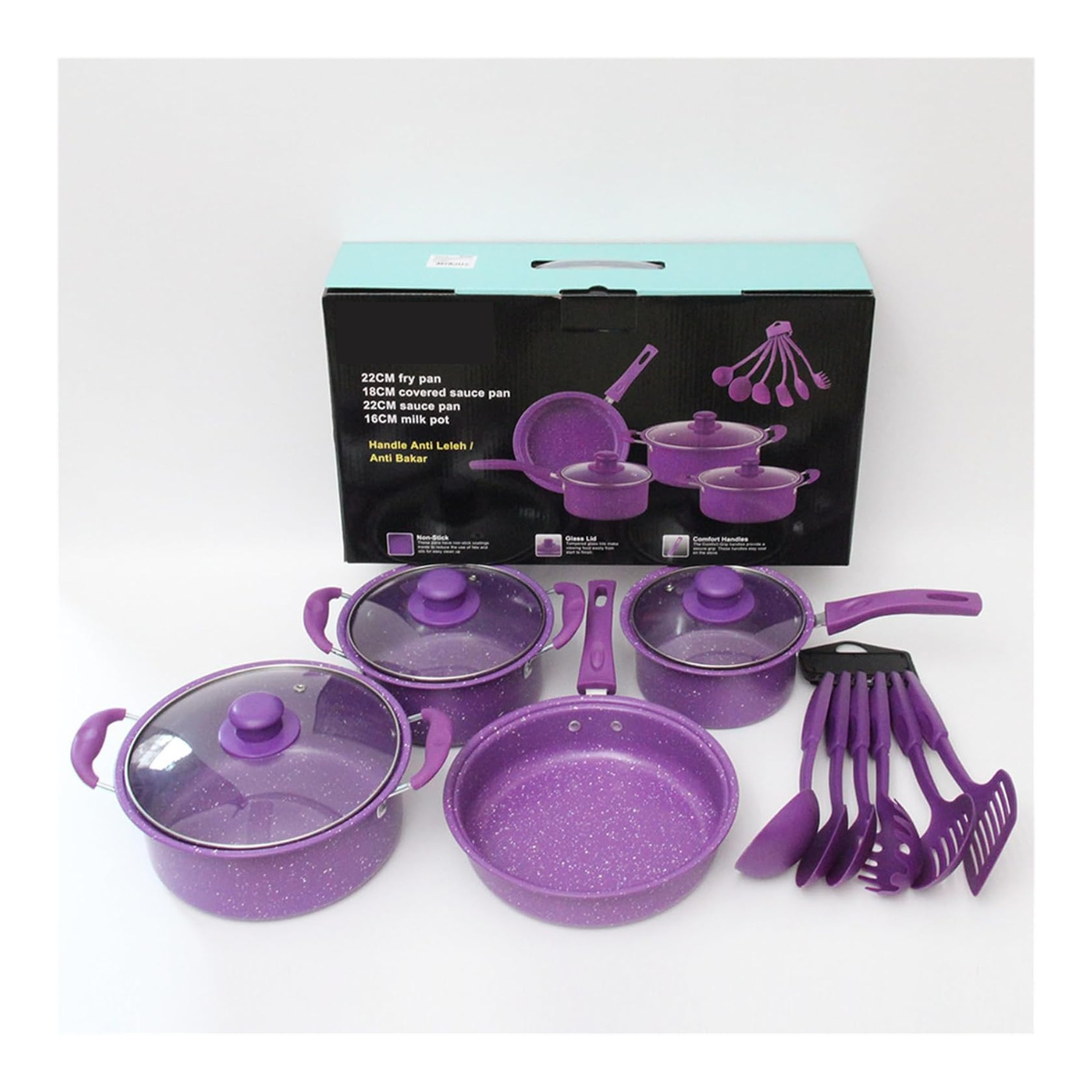 Set de cocina con ollas 14 piezas