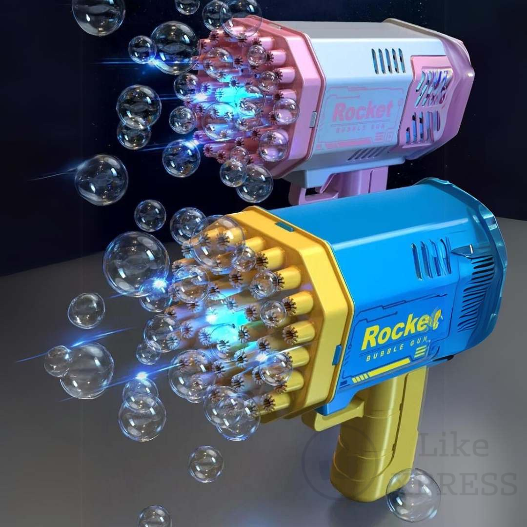 Máquina De Burbujas Gatling Bazooka led