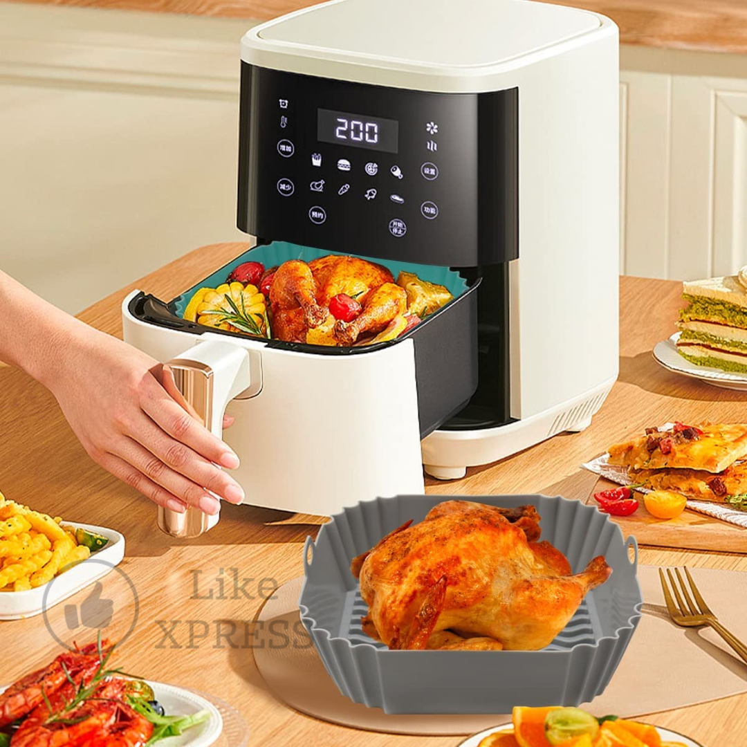 Cesto Bandeja Silicona Para Airfryer