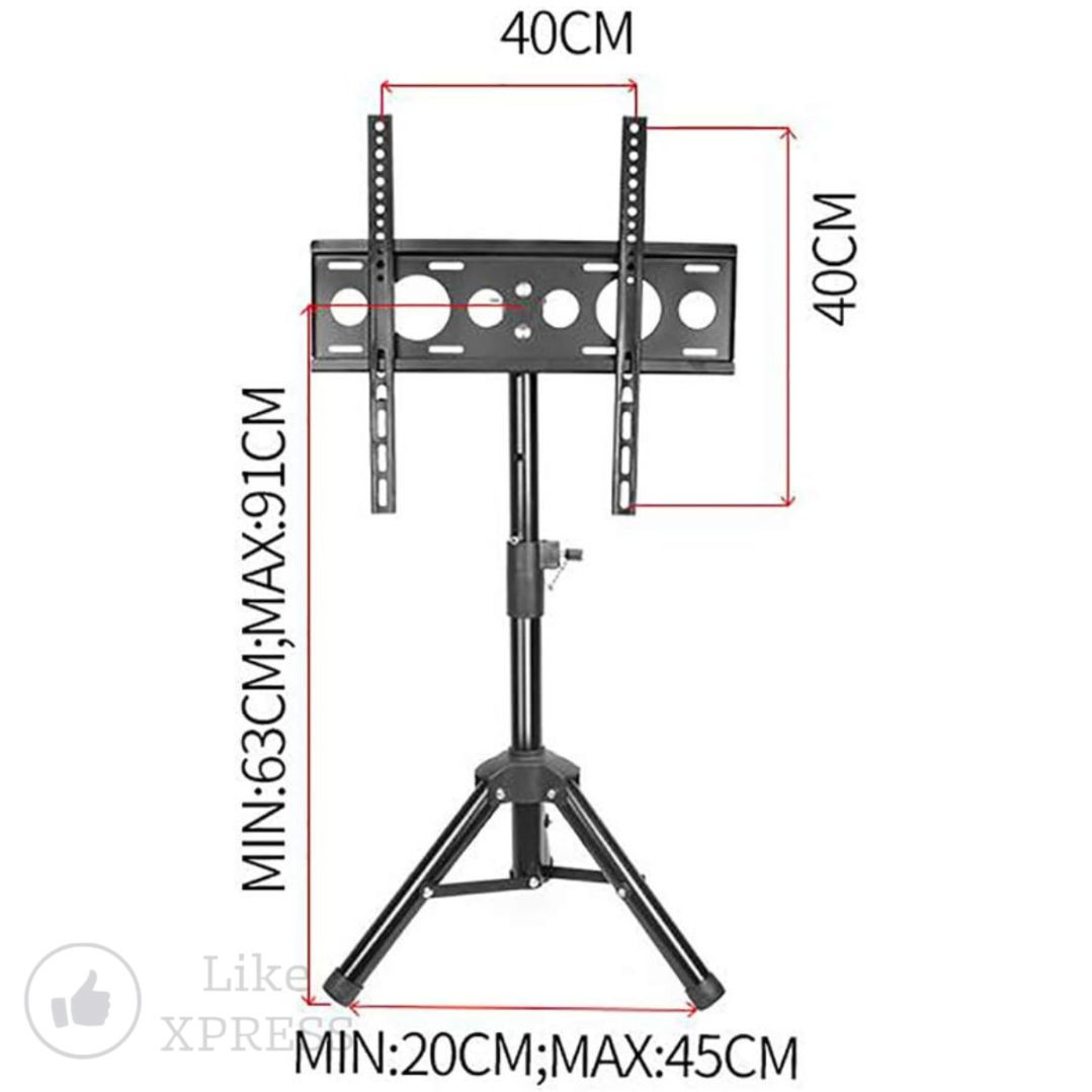 Base Fija Trípode para TV 12 a 43 Inch